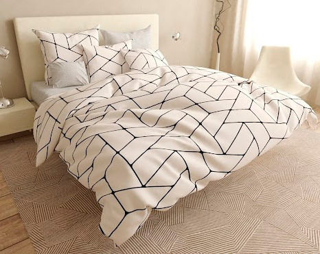 

Комплект постельного белья Krispol двуспальный сатин 4 наволочки (А+В) 180*220 (620.22175)