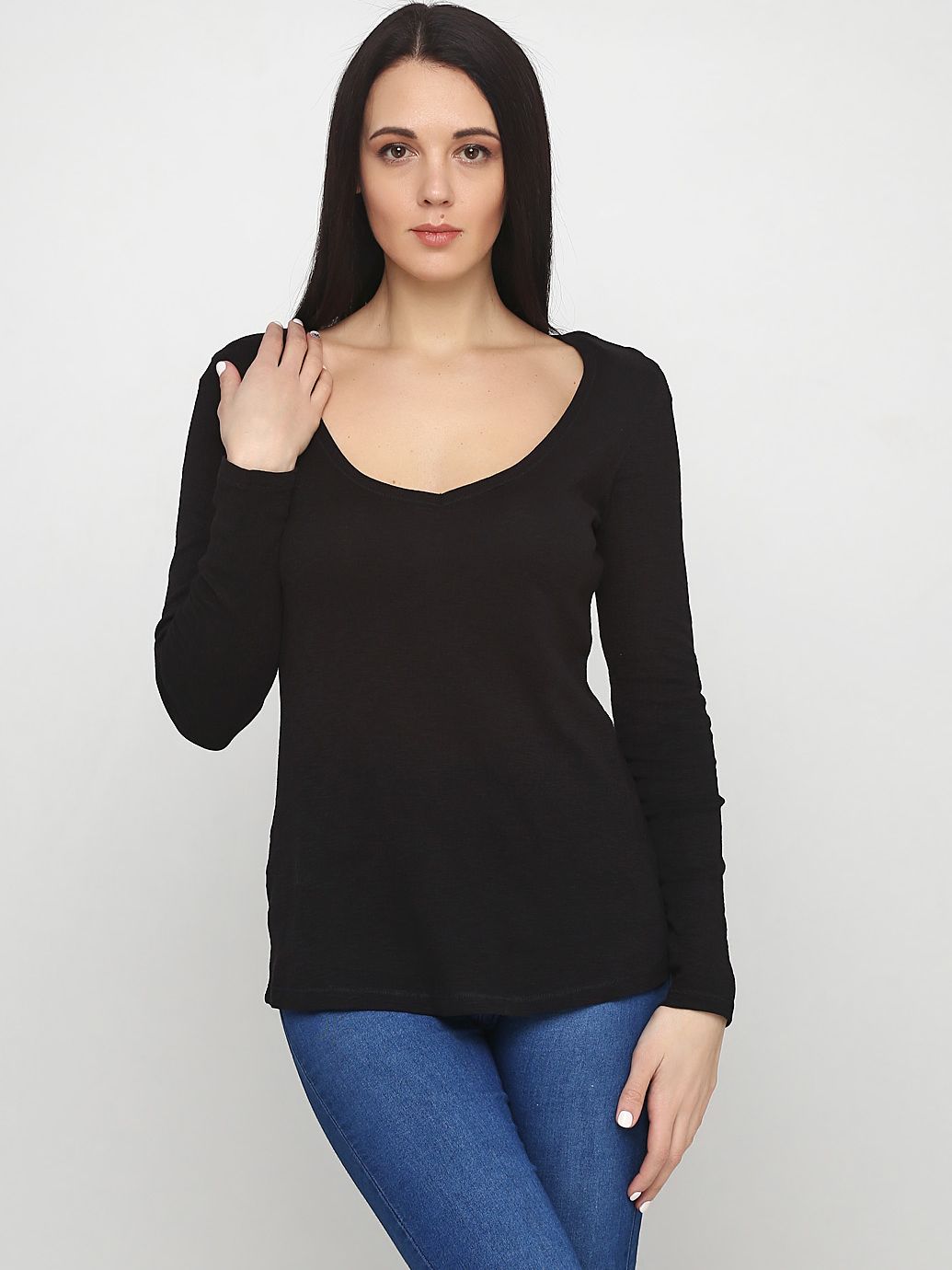 

Лонгслив H&M 7039919  Черный, Лонгслив H&M 7039919 L Черный