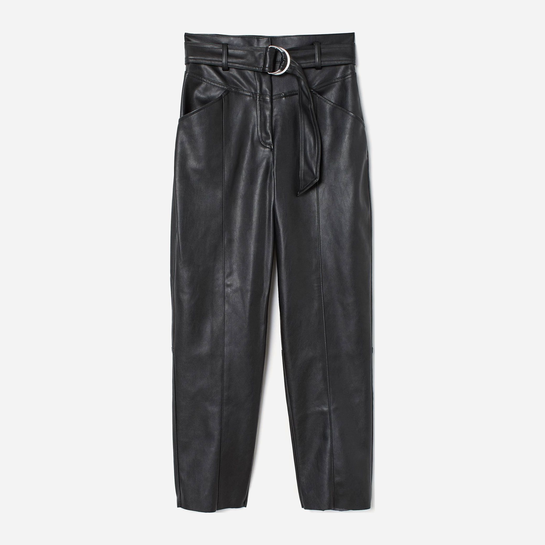 

Брюки из искусственной кожи H&M 1611-792398 46 Черные