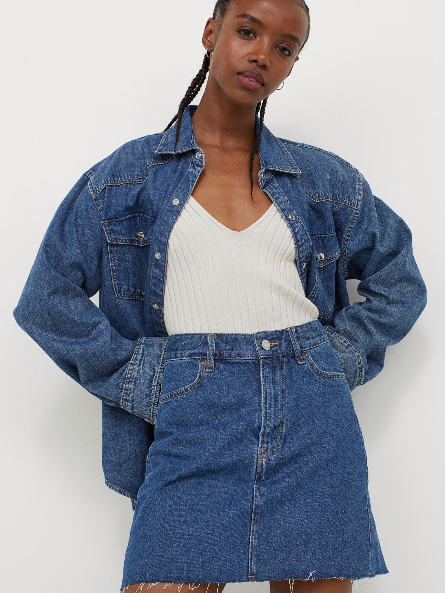 

Юбка джинсовая H&M 1811-688105 36 Синяя