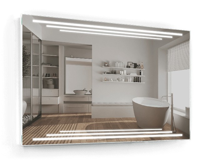 

Зеркало c LED подсветкой Smart Mirror сенсорное Novara SK 80х80 см Прямоугольное
