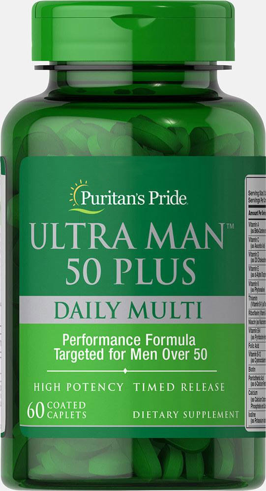 

Витамины Puritan's Pride Ultra Man 50 Plus 60 таблеток (025077173112)