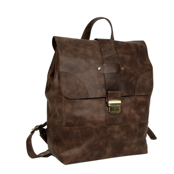 

Мужской кожаный рюкзак 4569 коричневый