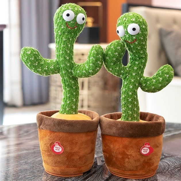 

Танцуючий кактус, співаючий 120 пісень з підсвіткой Dancing Cactus