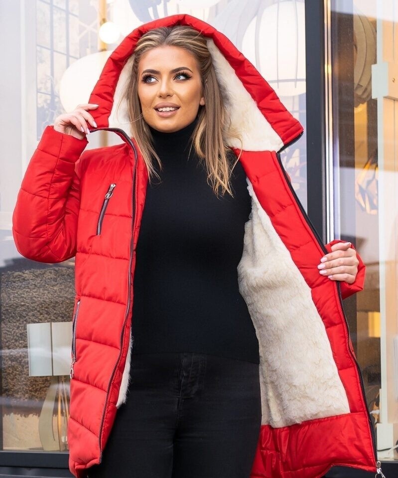

Куртка зимняя Fashion FT-3009 Красная женская на меху р. 015280, Куртка зимняя Fashion FT-3009 Красная женская на меху р.56-58 015280