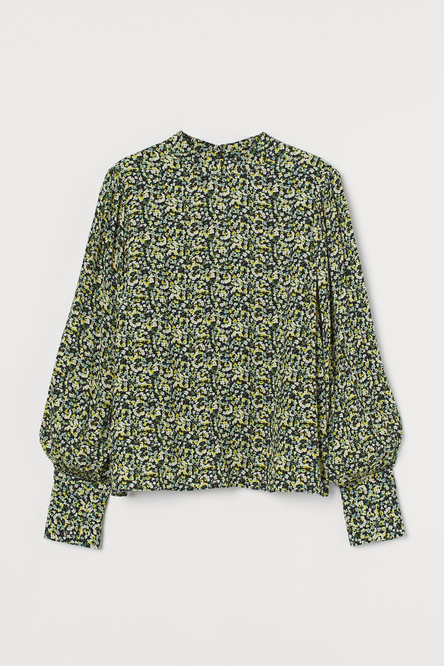 

Блуза H&M  зеленый цветы 1607903934, Блуза H&M XS зеленый цветы 1607903934