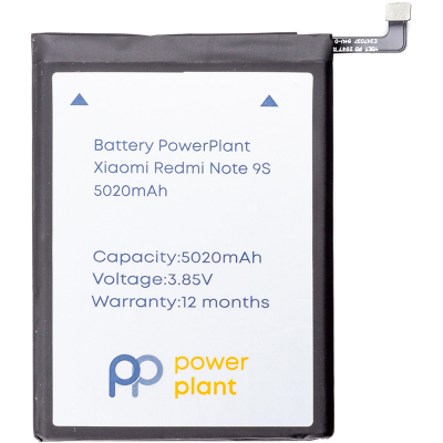 

Аккумуляторная батарея для телефона PowerPlant Xiaomi Redmi Note 9S (BN55) 5020mAh