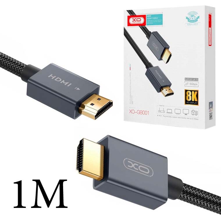 XO GB001 HDMI 2.1 8K Cable 1.5M Ultra High-speed 8K/60Hz 4K/120Hz