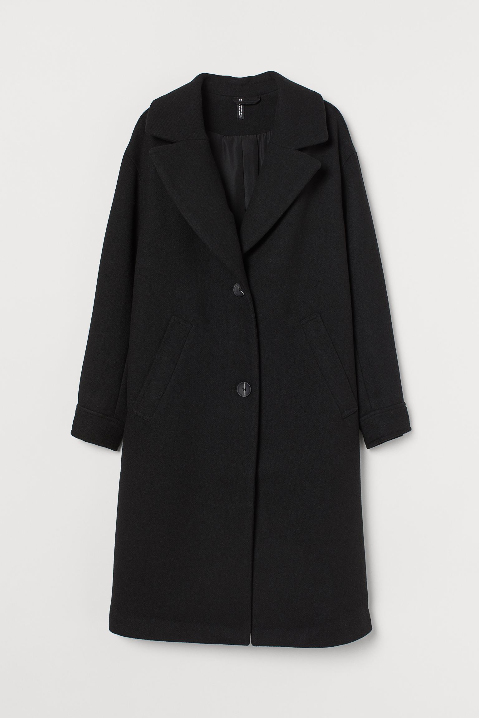 

Пальто H&M  черный 18088895642, Пальто H&M XS черный 18088895642