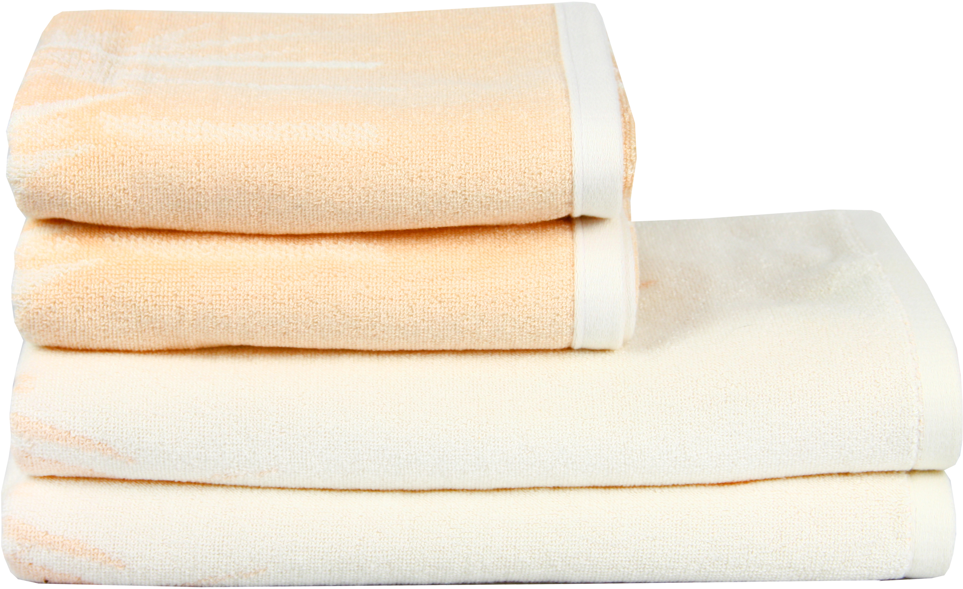 

Махровое полотенце Maisonette Bamboo Leaf 76х152 Персиковый