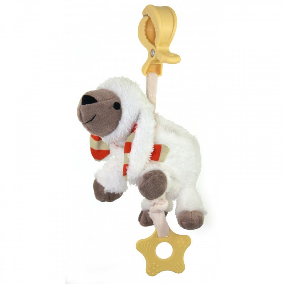 

Игрушка-подвеска плюшевая Baby Mix STK-16394 Овечка Белый/Бежевый музыкальная + грызунок