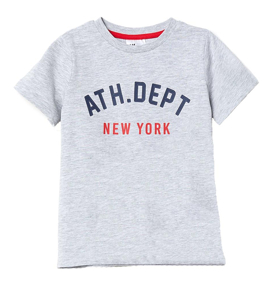 

Футболка для мальчика H&M 0619087003 110-116 СМ Серый 58745