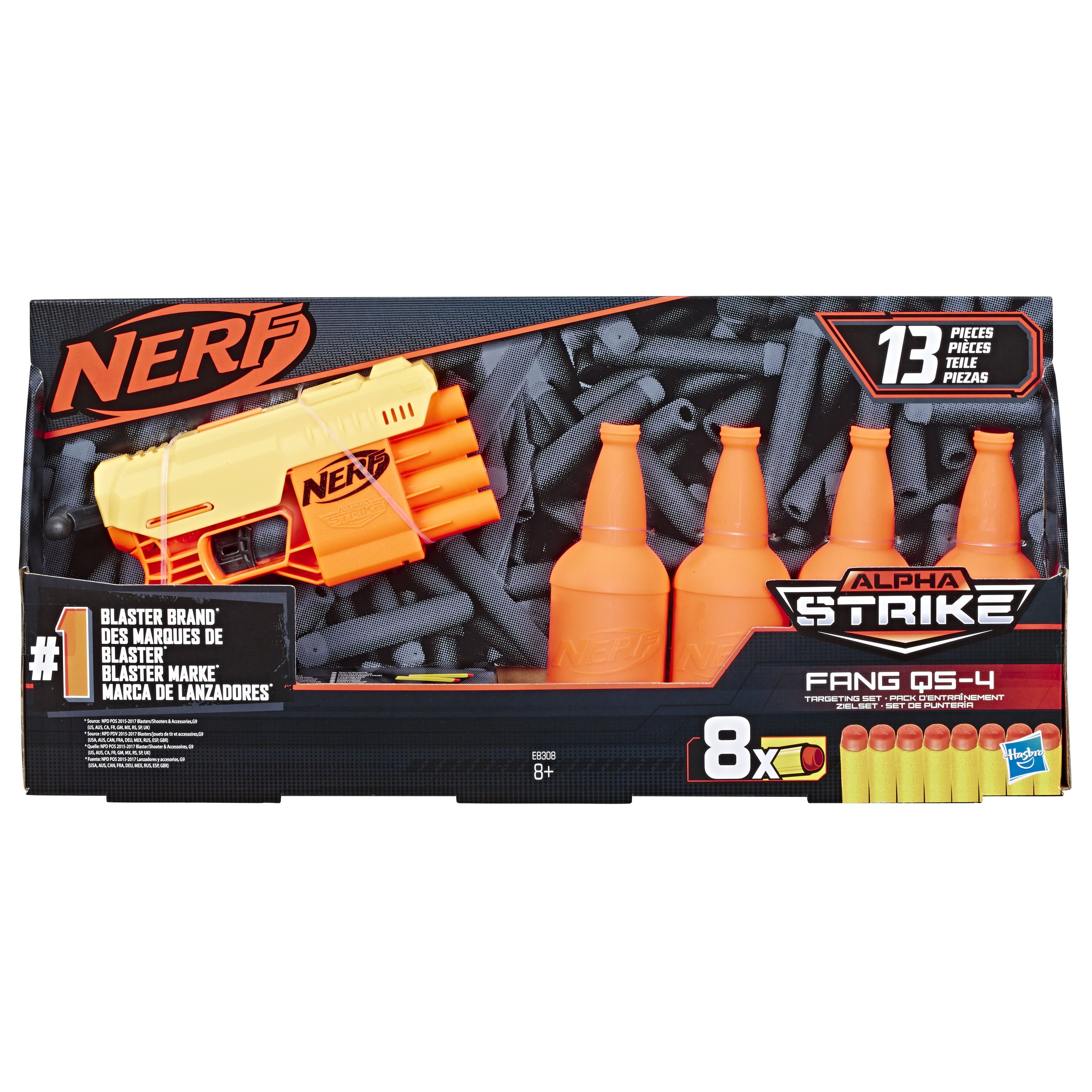 

Бластер Hasbro Nerf Альфа Страйк Фанг QS-4 E8308 (2000902904244)