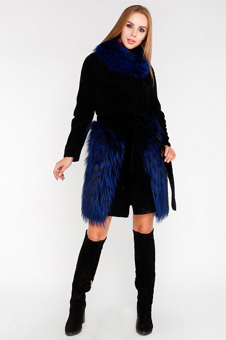 

Шуба Ricca donna Ast-38041  Черная 61560001, Шуба Ricca donna Ast-38041 M Черная 61560001