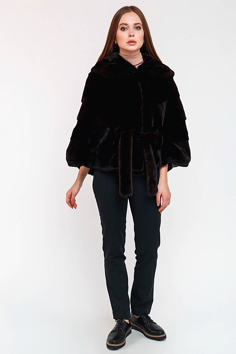 

Шуба Finezza Ml 237/60 oversize Коричневая 75770158