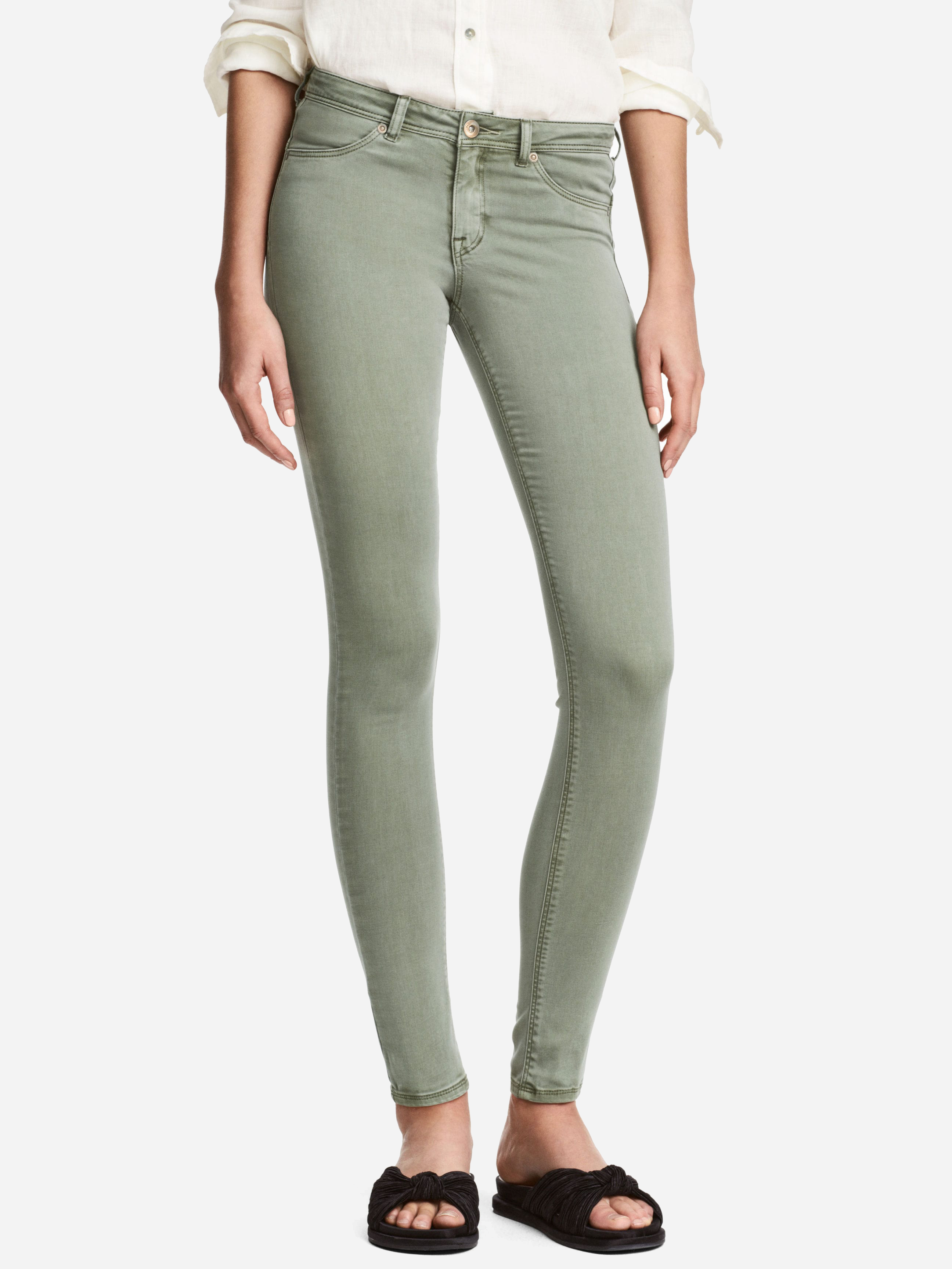 

Джинсы H&M XAZ048948QGVA 25/30 Бледно-зеленые