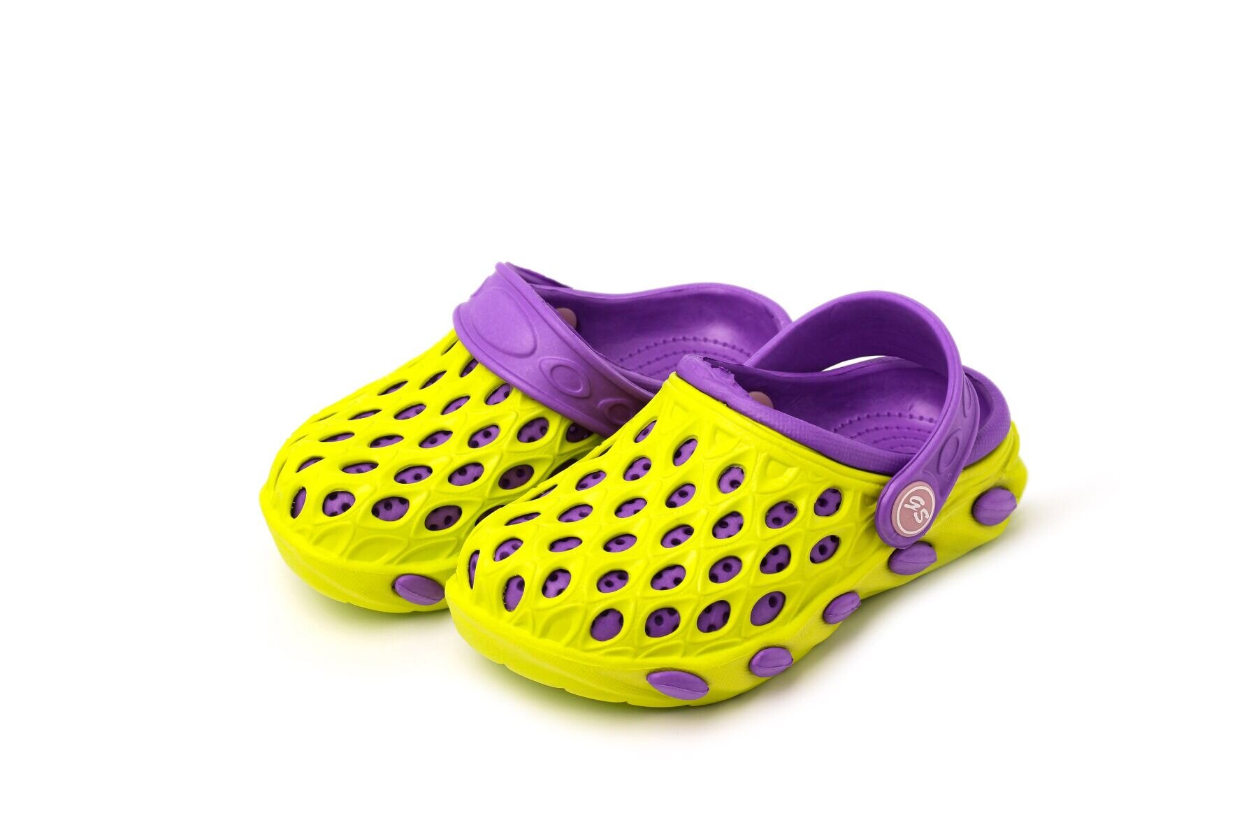 

Крокси дівчинка літо 26-27 Gipanis CC-002L.GREEN-PURPLE Салатово-бузковий