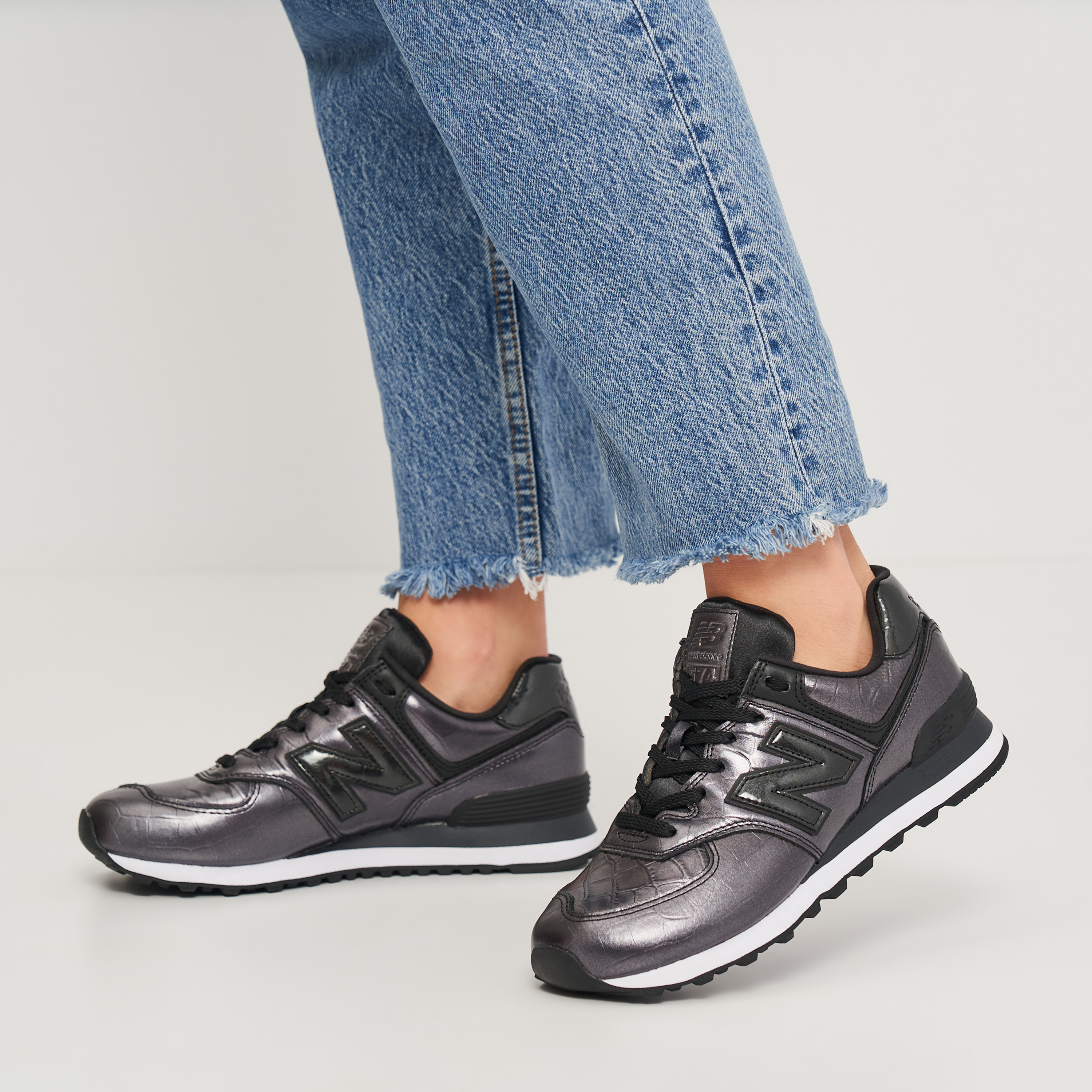 ROZETKA ᐈ Кроссовки New Balance 574 WL574PW2 39 (8.5) 25.5 см Черные  (195481091958) купить в Кишинёве, цена в Молдове. Кроссовки New Balance 574  WL574PW2 39 (8.5) 25.5 см Черные (195481091958): обзор, описание, продажа.
