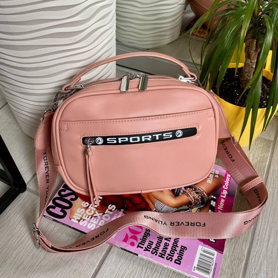 

Сумка кросс-боди Fashion Johnny Sports розовая СПО3