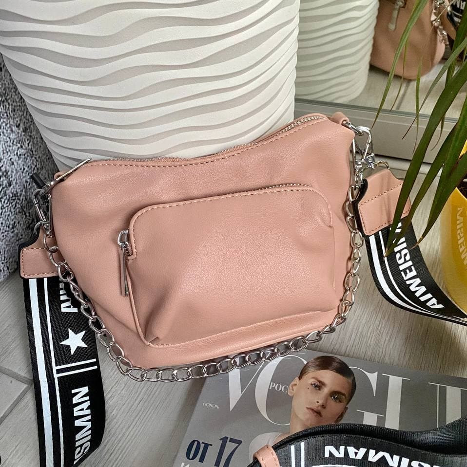 

Кросс-боди Fashion Kiki с широким ремешком пудра КИКИ3