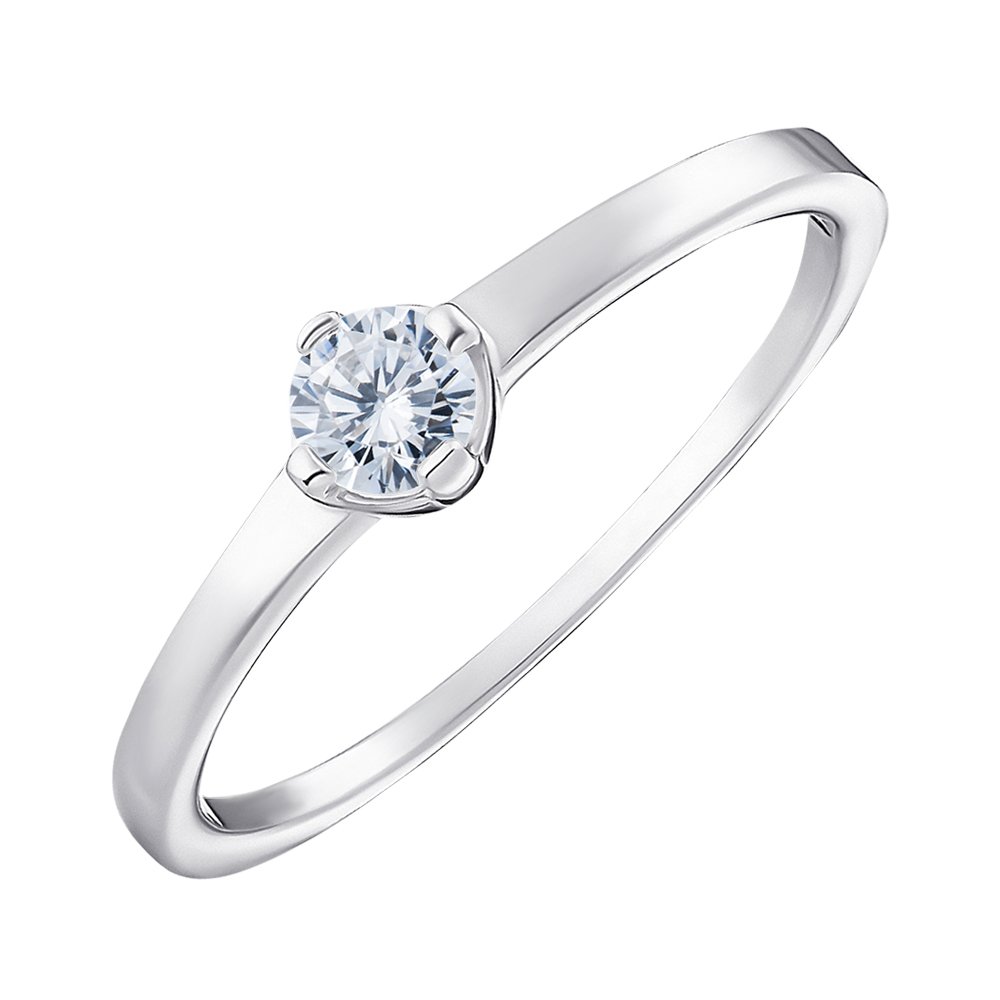 

Серебряное кольцо с фианитом 000150548 16.5 размера