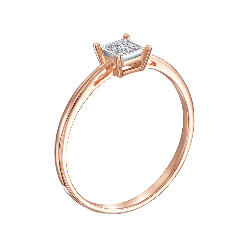 

Золотое кольцо Эвита с бриллиантами 000125469 15.5 размера