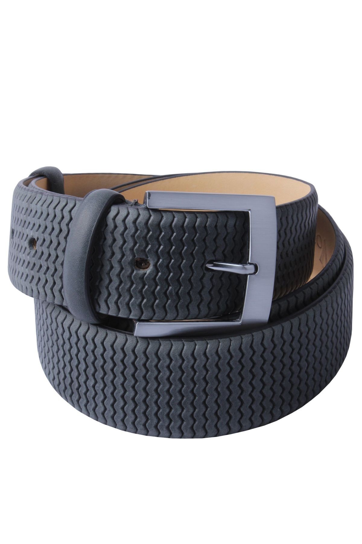 

Ремень мужской кожаный Voronin 12218 серый