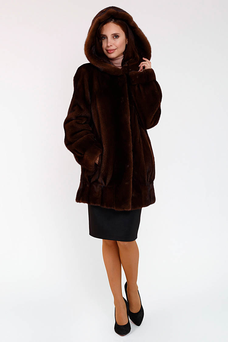 

Шуба Finezza Peri/80/kps  Коричневая 76370015, Шуба Finezza Peri/80/kps 38 Коричневая 76370015