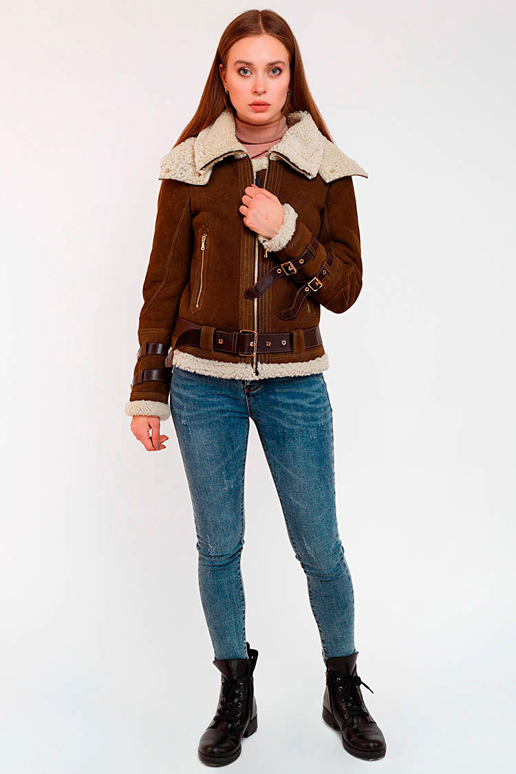 

Дубленка Princess Burberry/kps S Коричневая 94650002