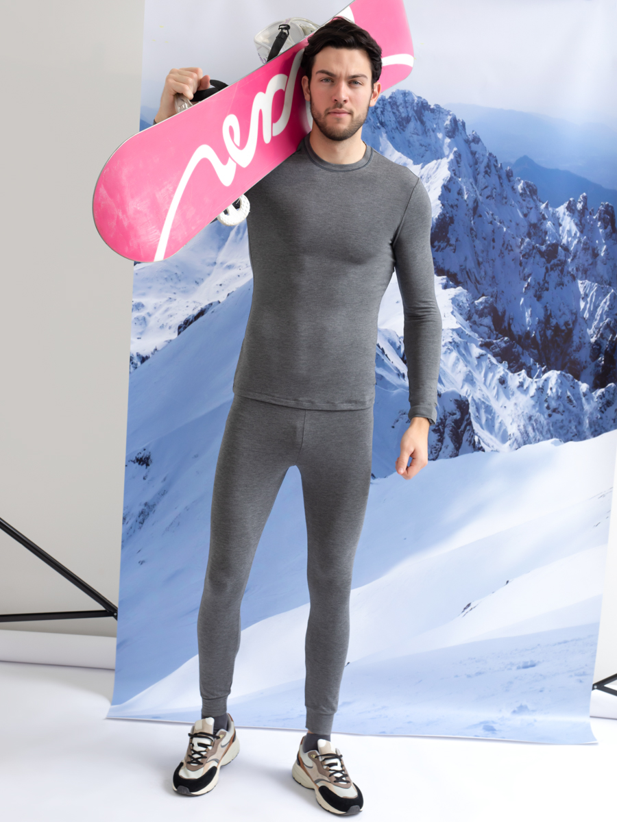 

Комплект "термо" мужской (джемпер, брюки) Mark Formelle 22-2029Ц-20 XXL (108-98-182/188) графитовый 691001