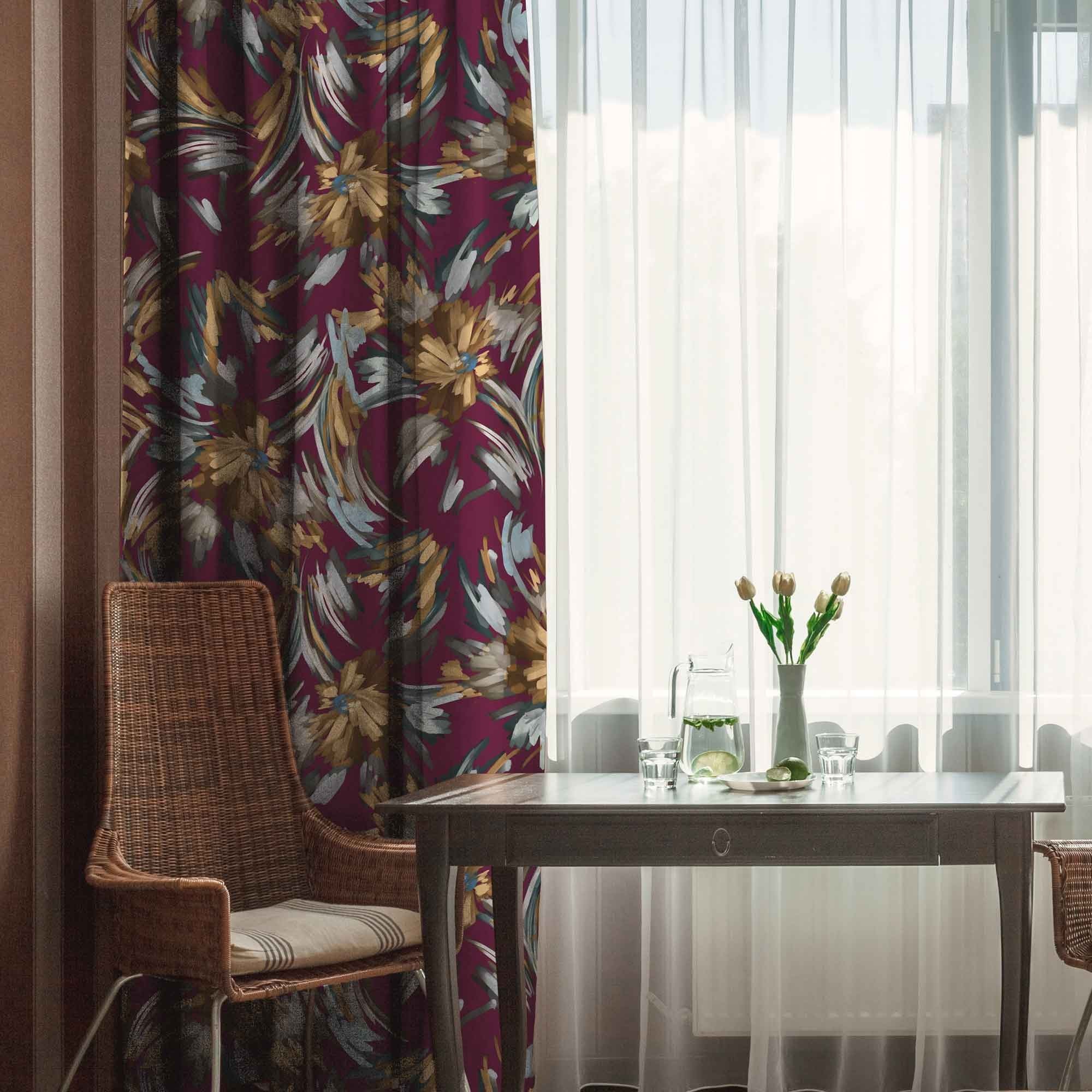 

Готовый комплект штор 290х250см Блэкаут AdaWall Home P205-6