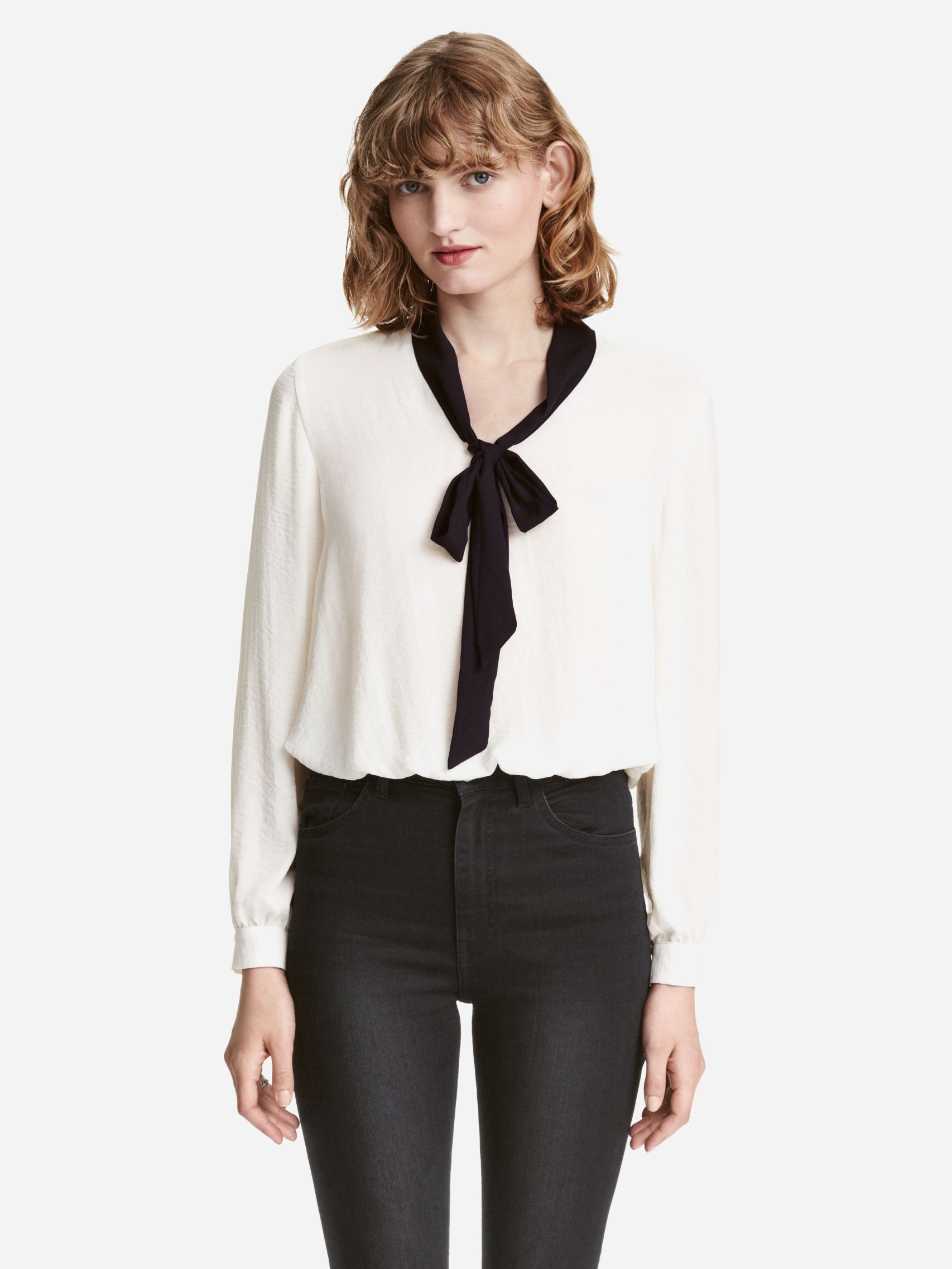 

Блузка H&M 4014794  Белая, Блузка H&M 4014794 40 Белая