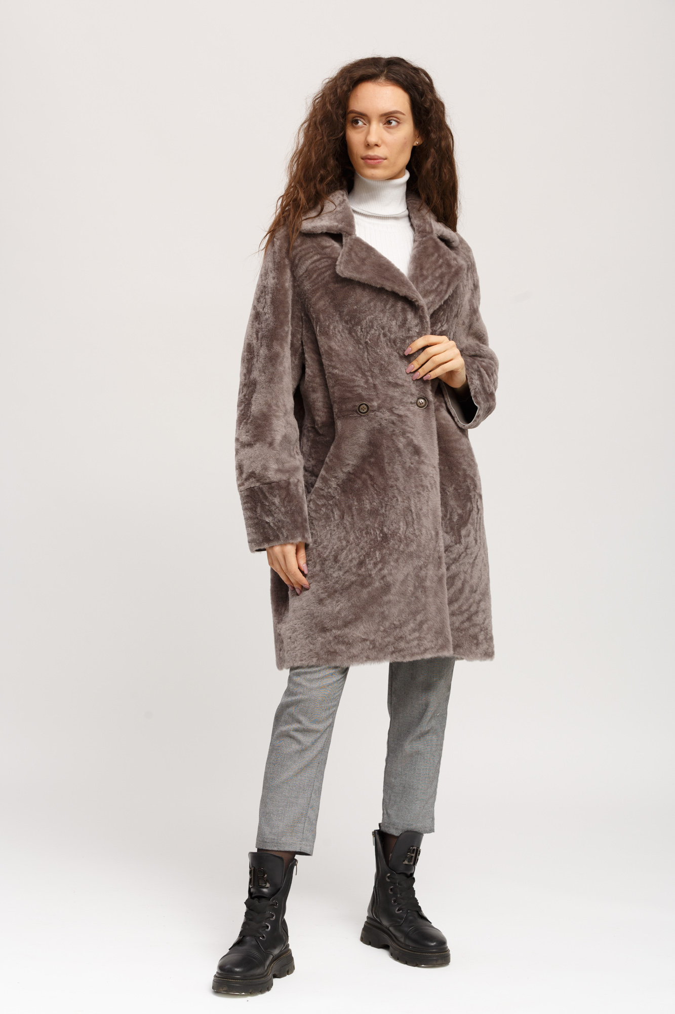 

Дубленка двусторонняя Paolo Framinco  Серый (20-LS-40360, Дубленка двусторонняя Paolo Framinco 38 Серый (20-LS-40360)