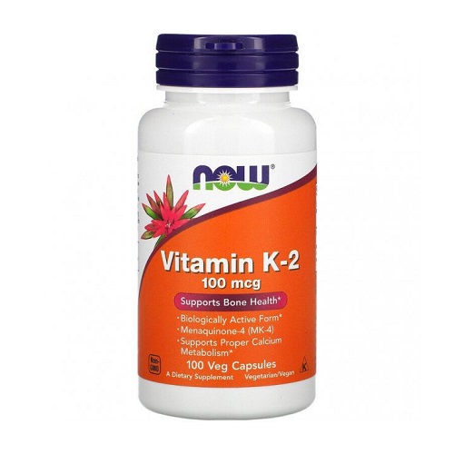 

Окремі вітаміни NOW Vitamin K2 100mcg, 100 капс.