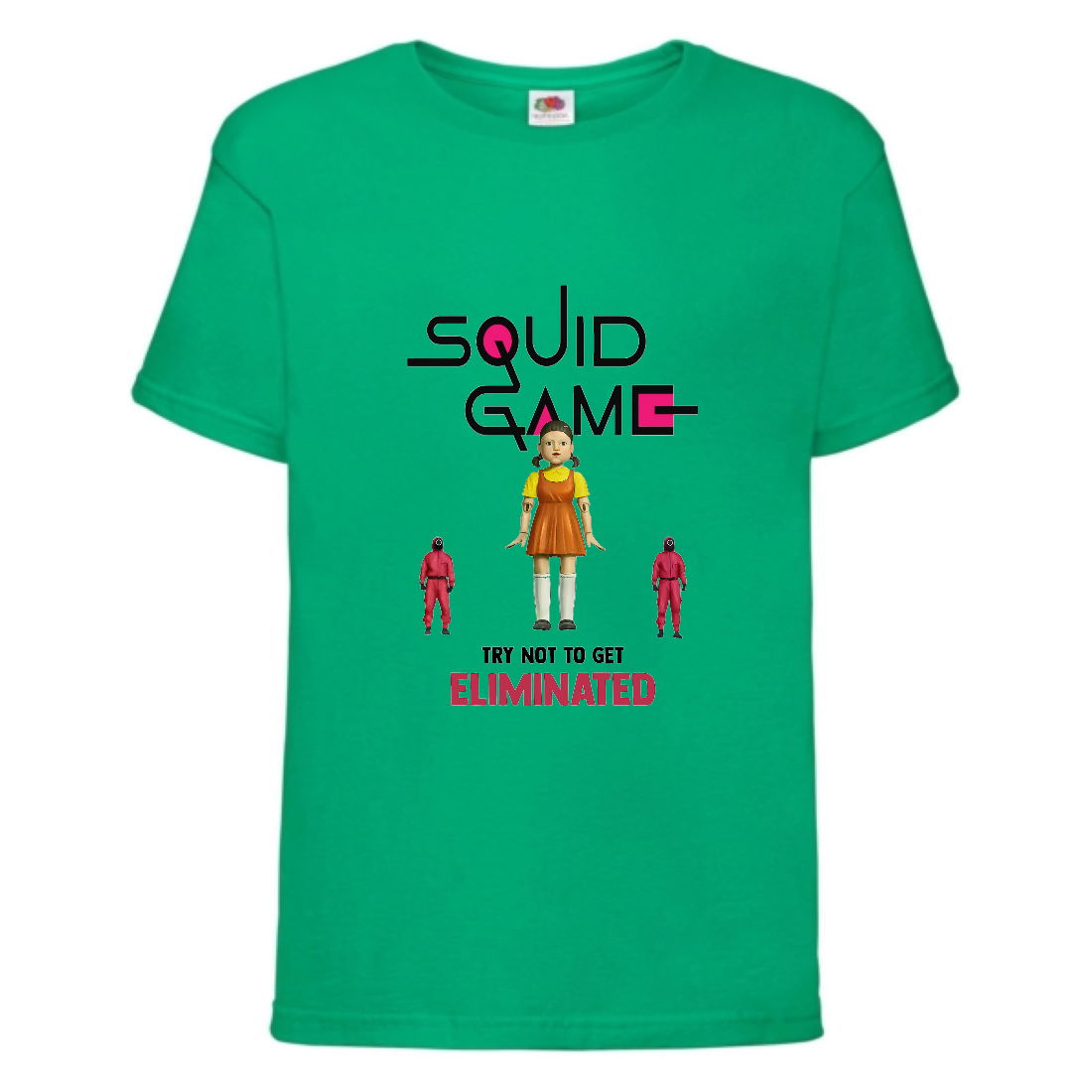 

Футболка детская Игра в Кальмара 009 (Squid game) зеленая (SQD-009 grn) 116 см