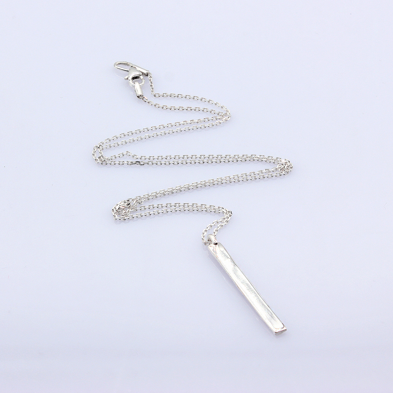 

Серебряное колье Палочка 45 см