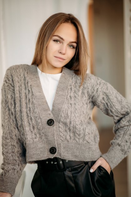 

Кардиган LYTVYN Braid  Меланж, Кардиган LYTVYN Braid 42-46 Меланж