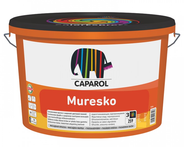 

Фасадная краска Caparol Muresko 4.7 л бесцветная арт - 969089