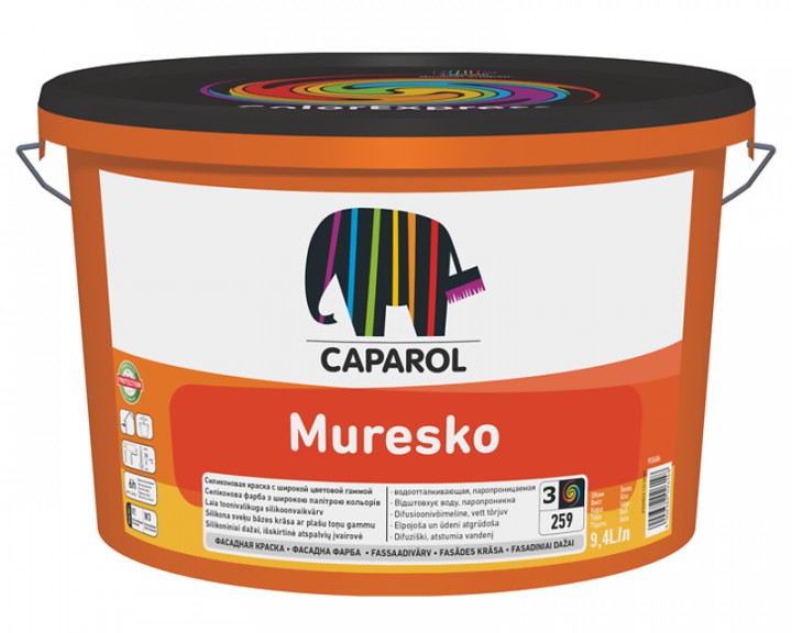 

Фасадная краска Muresko прозрачная 9.4 л арт - 969090