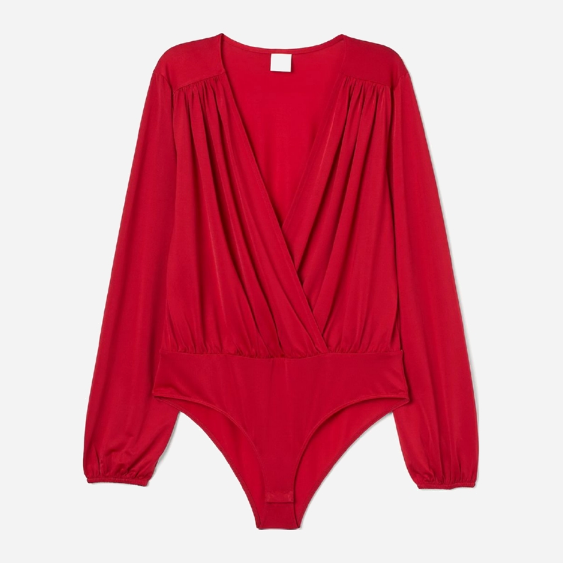

Боди-блузка H&M 0820870-0  Красная, Боди-блузка H&M 0820870-0 S Красная