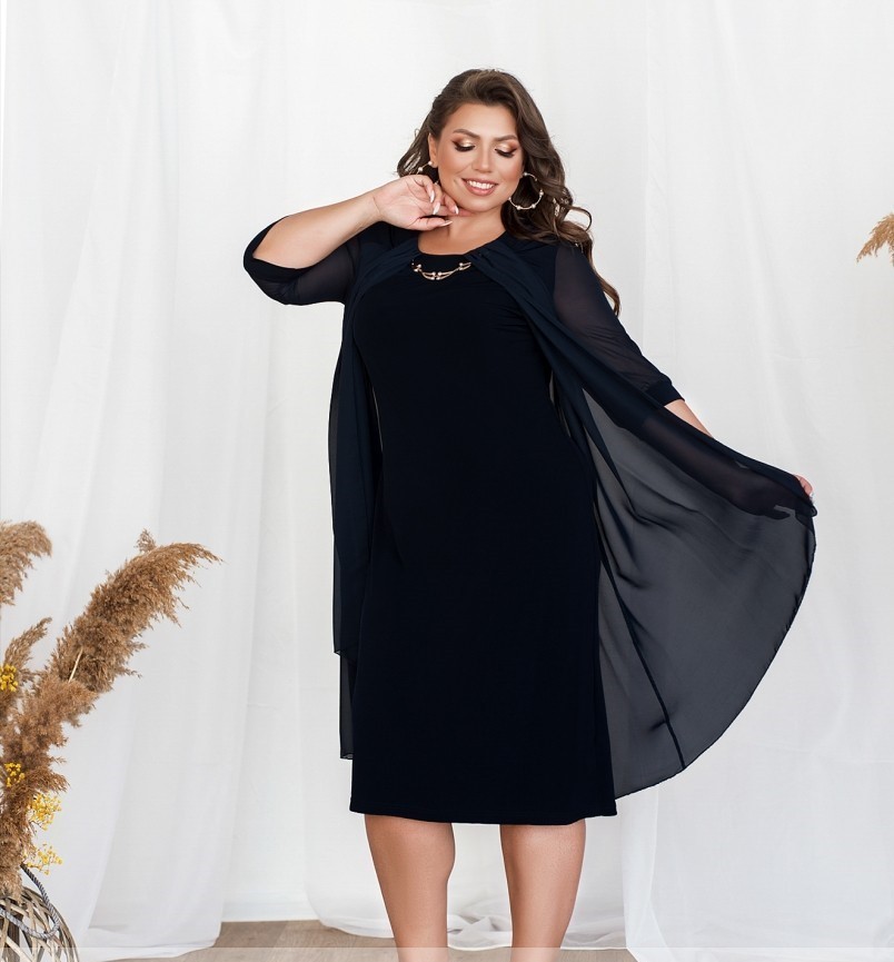 

Платье Minova 215-02  Темно-синее, Платье Minova 215-02 58 Темно-синее