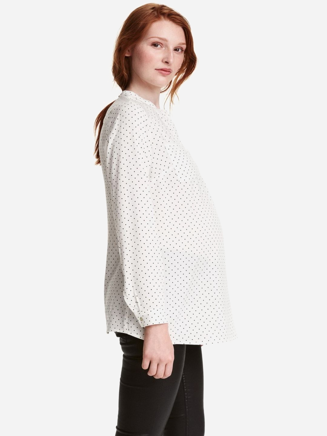

Блузка для беременных H& 0429039-4  Белая, Блузка для беременных H&M 0429039-4 M Белая