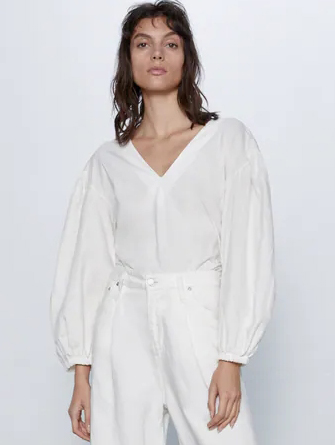 

Блузка Zara 5644/156/251 M Белая