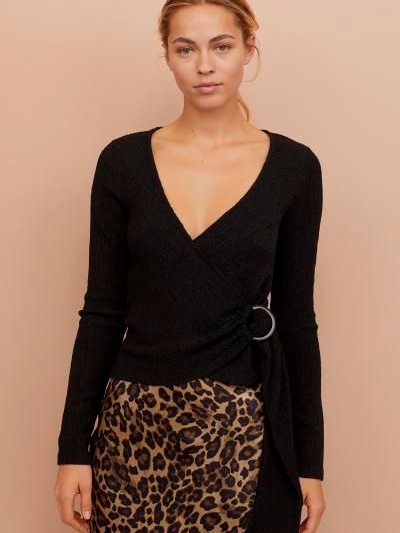 

Блузка H& 0717365-9  Черная, Блузка H&M 0717365-9 M Черная