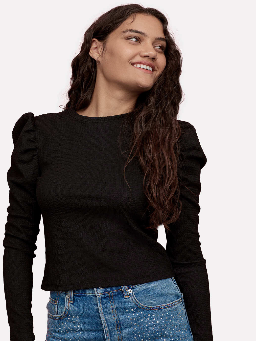 

Блузка H&M 0877984-1 L Черная