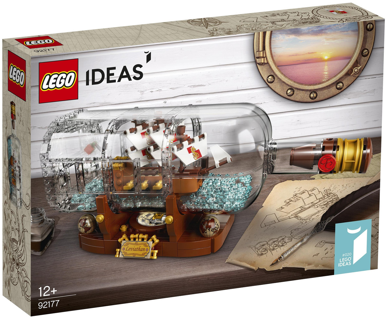 

Лего идеас Lego Ideas Корабль в бутылке 92177