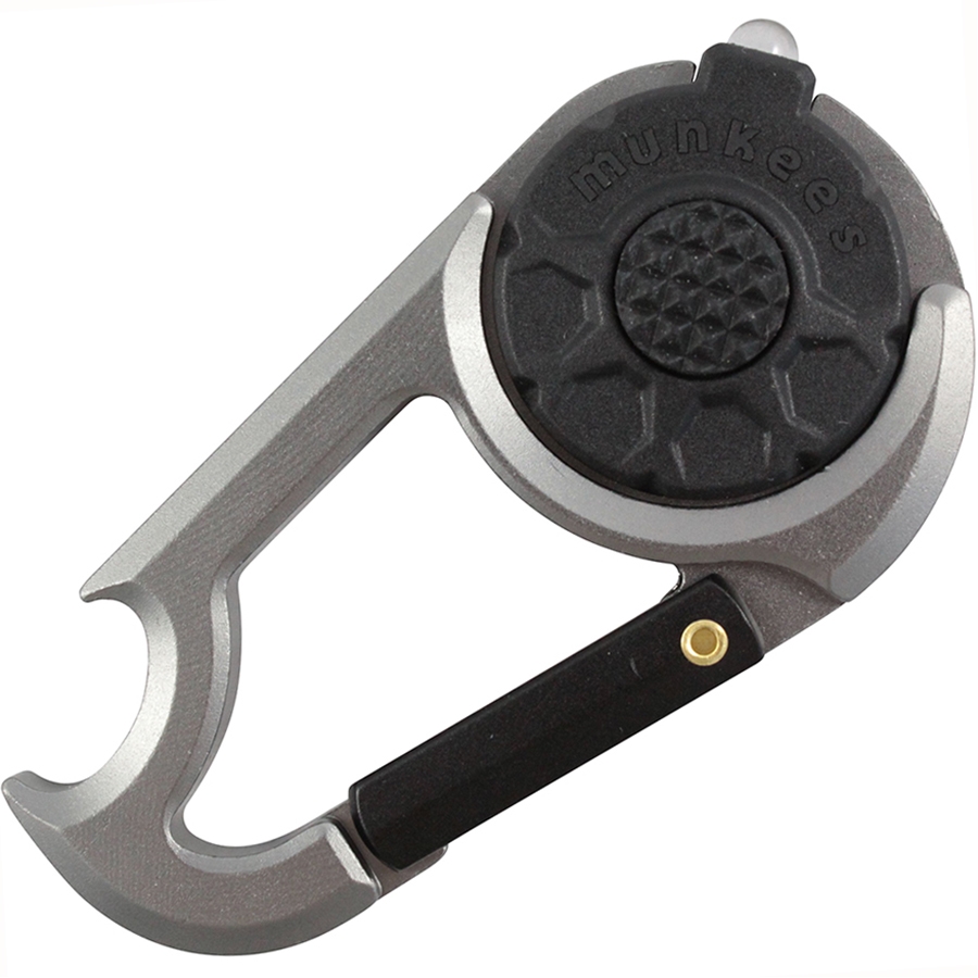 

Брелок-фонарик Munkees 1089 Carabiner LED with Bottle Opener NEW grey