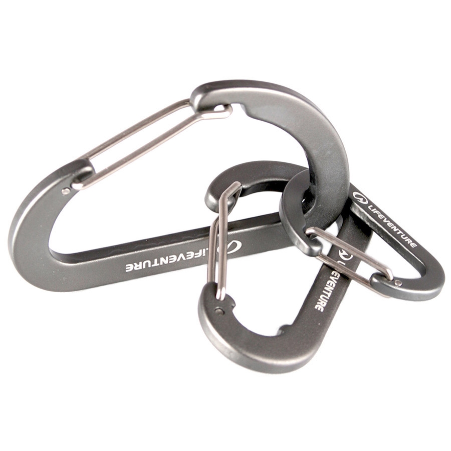 

Комплект карабинов Lifeventure Karabiners grey