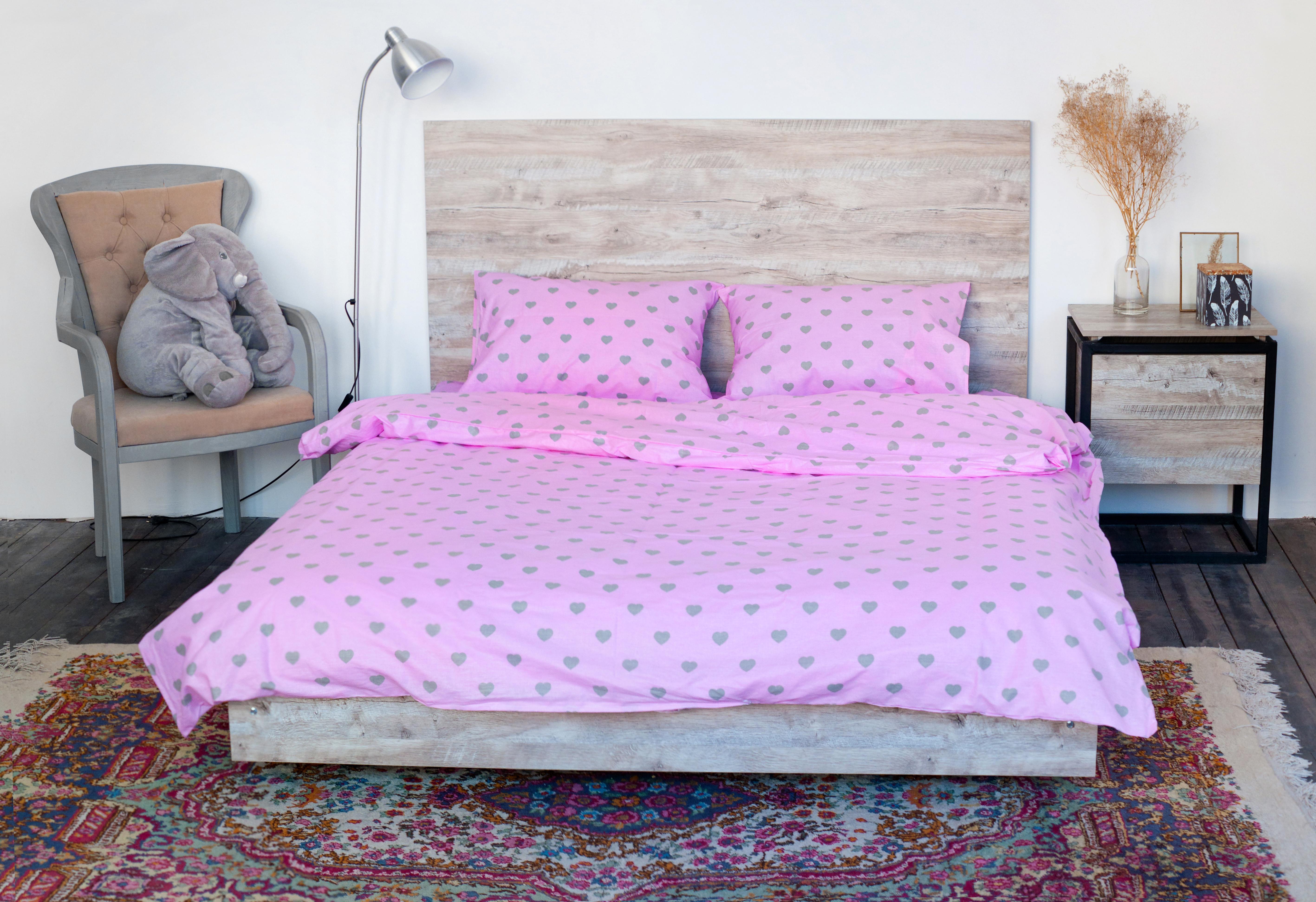 

Комплект постельного белья Coolki Pink Love 200x 220