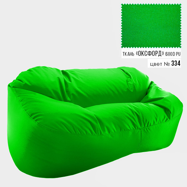 

Диван Coolki Бескаркасный 175x120x90 салатовый 334 (Оксфорд 600D)